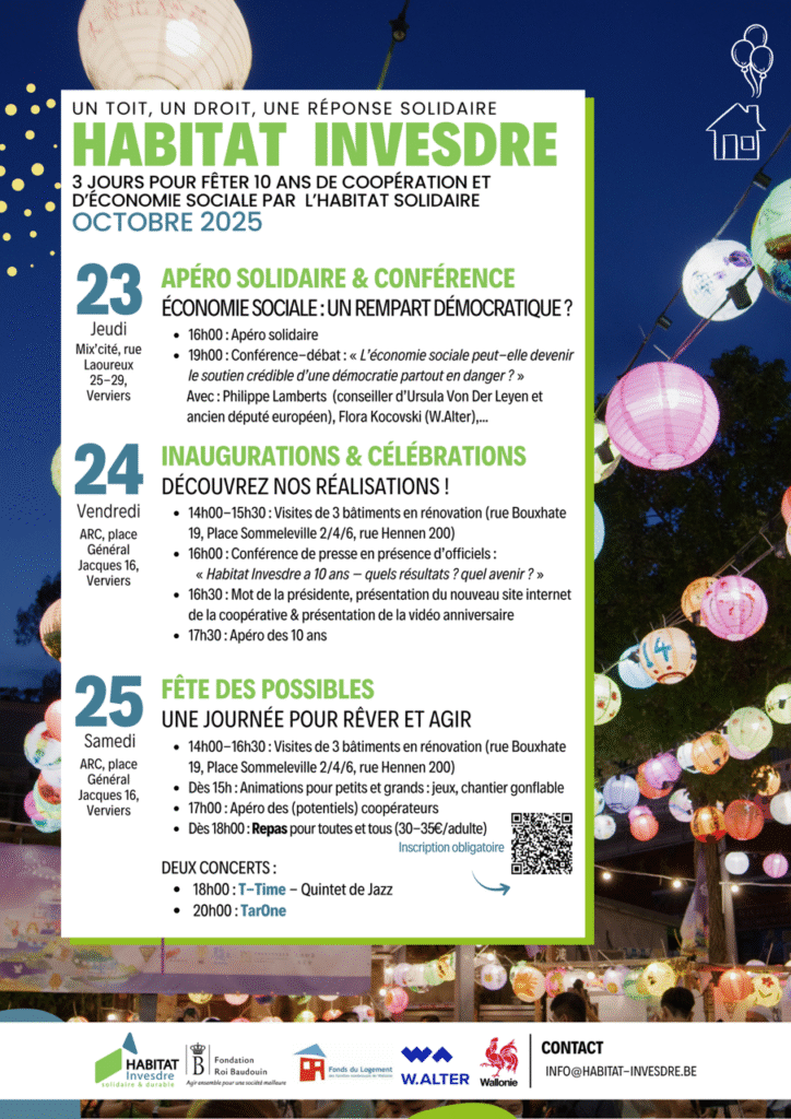 10 ans de coopération et d'économie sociale par Habitat Invesdre