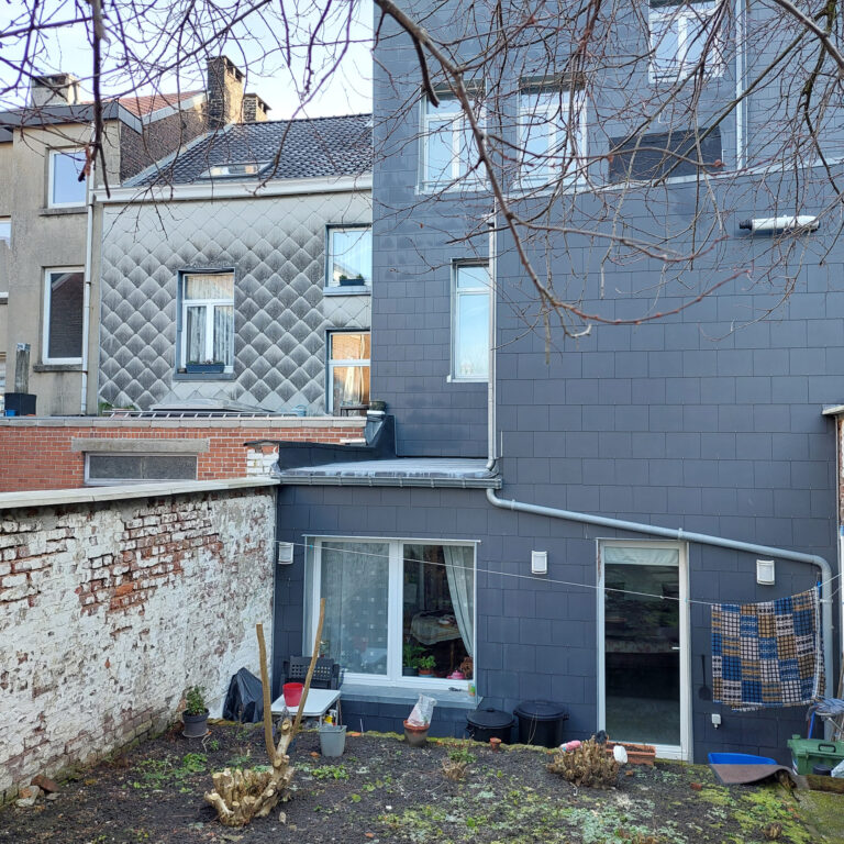 Projet Habitat Invesdre - Façade arrière Rue Bidaut