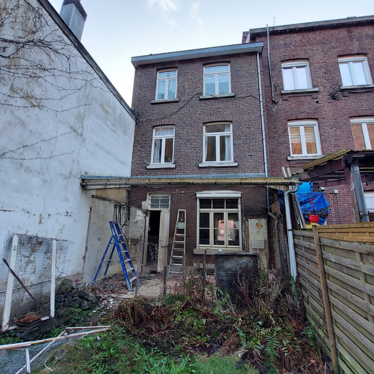 Projet Habitat Invesdre -Rue Raymond - Façade arrière